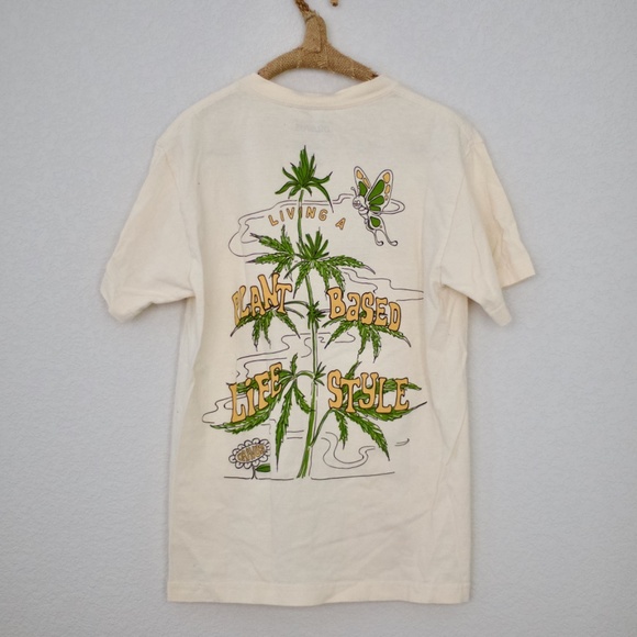Dravus Live A Plant Based Life Cotton Tee - Small - Picture 1 of 8